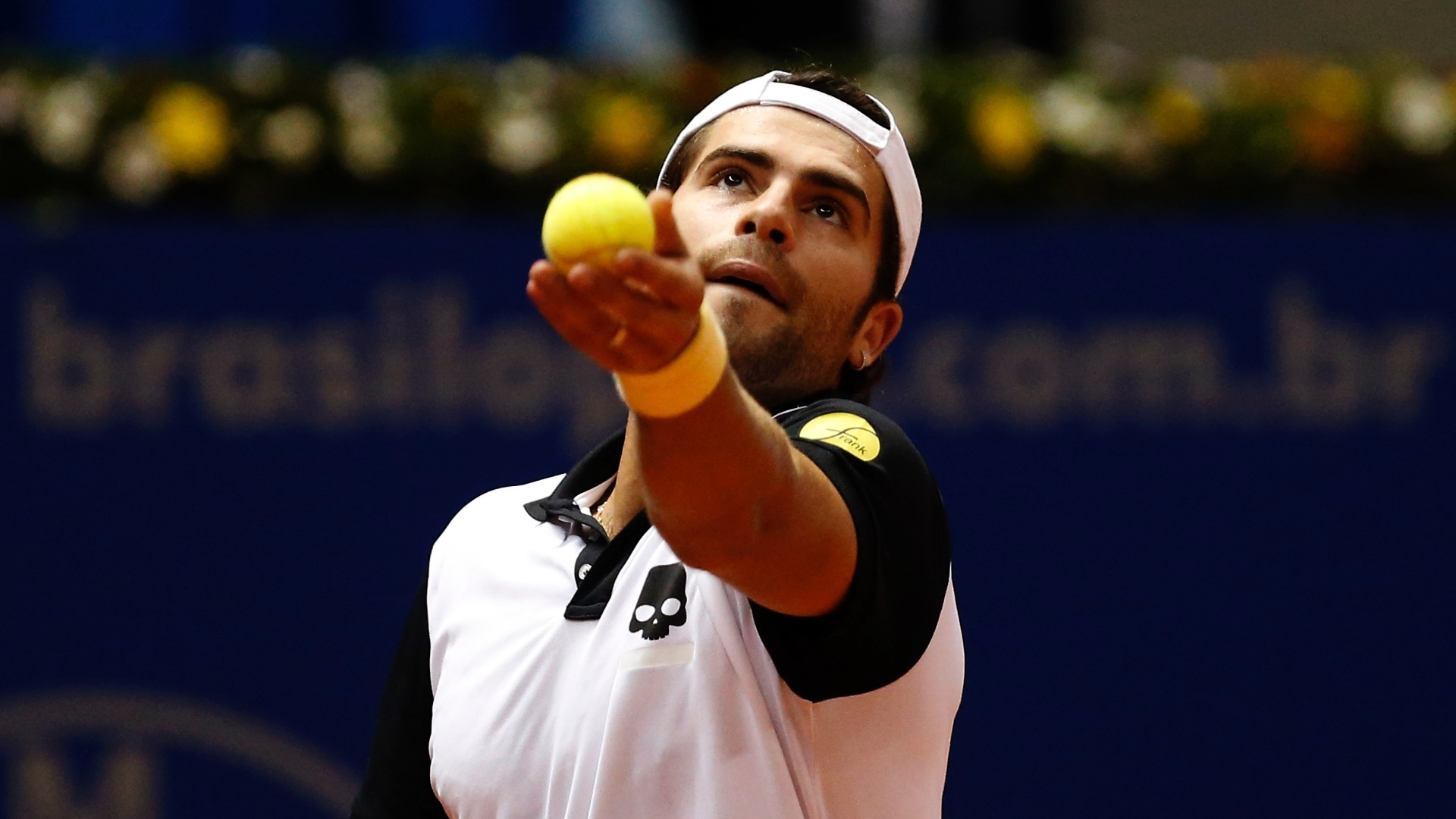 14.fev.2013 - Simone Bolelli enfrentou Juan Mônaco no Aberto do Brasil - Marcelo Ferrelli/inovafoto