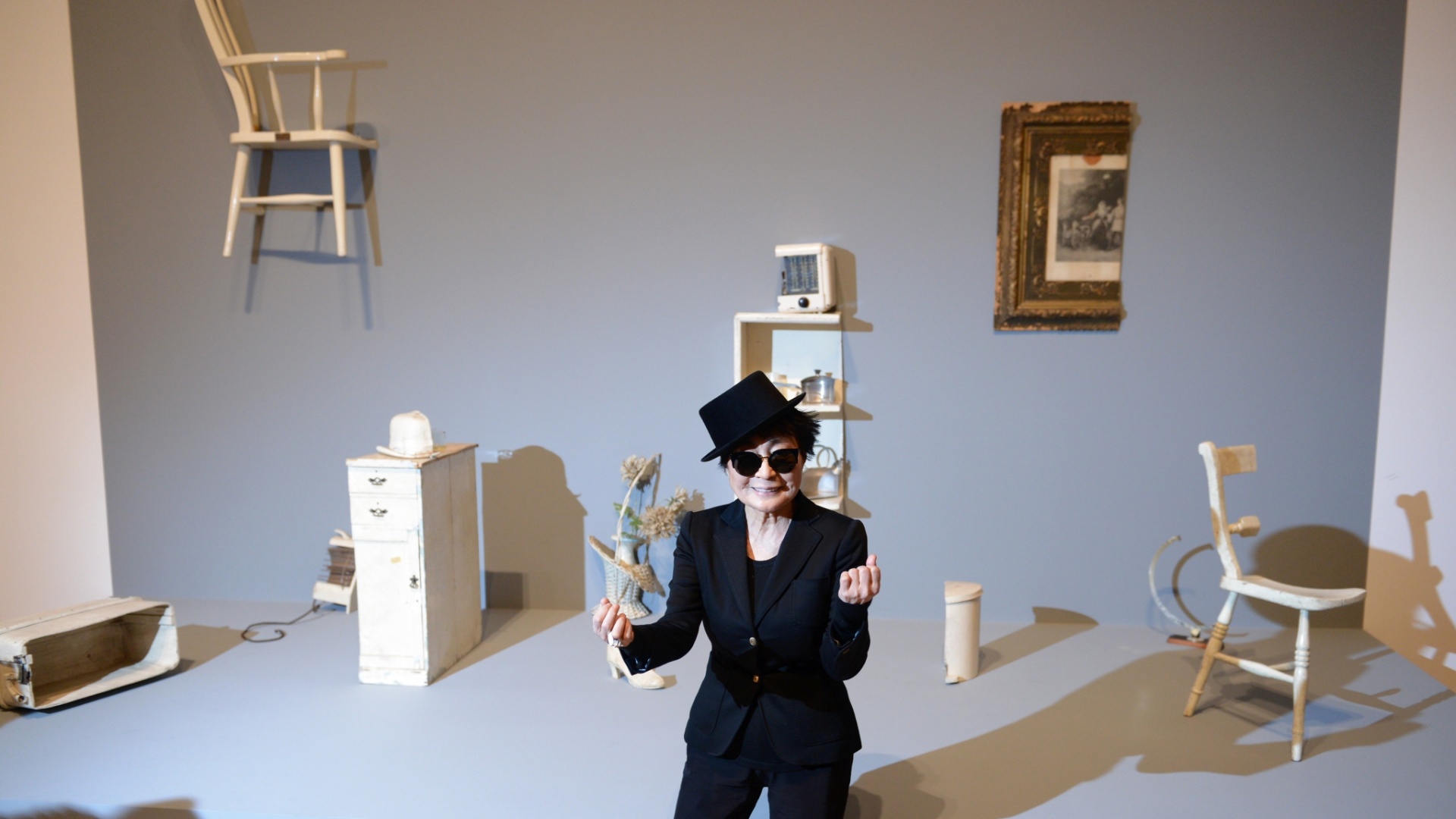 Por conta do status de ícone pop enquanto esposa, e posteriormente viúva, de John Lennon, seus trabalhos artísticos ficaram, durante algum tempo, em segundo plano e agora serão destaque na exposição "Half-a-wind show - Uma retrospectiva" - AFP PHOTO / DANIEL ROLAND