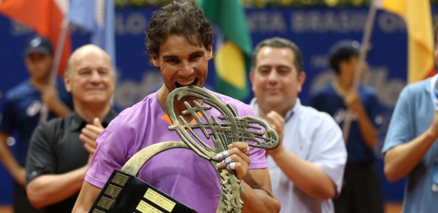 Espanhol Rafael Nadal venceu o Aberto do Brasil de 2013, disputado no Ginásio do Ibirapuera - Wagner Carmo/inovafoto