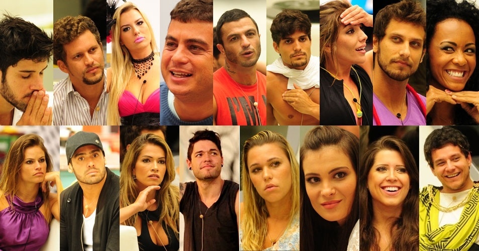 Montagem com os participantes do BBB13 - Fotomontagem/divulgação