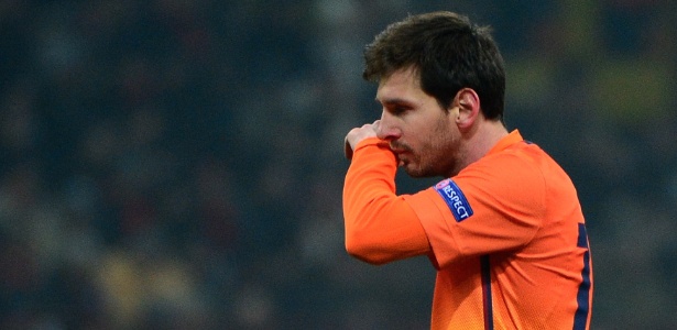 Mesmo com Messi em campo, Barcelona perdeu para o Milan por 2 a 0 fora de casa - Olivier Morin/AFP