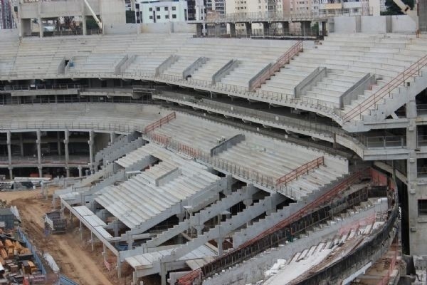 A capacidade do novo estádio do Palmeiras será de aproximadamente 45 mil pessoas - Divulgação