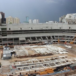 Arena Palestra tem previsão de ficar pronta no segundo semestre - Divulgação (Arena Palestra)