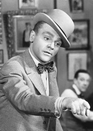 O ator James Cagney, no filme "A Canção da Vitória" (1942) - Reprodução