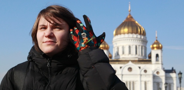 A russa Yekaterina Samutsevich, integrante do grupo punk Pussy Riot - Sergei Karpukhin/Reuters 