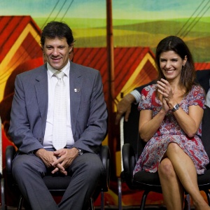 O prefeito de São Paulo, Fernando Haddad, e sua mulher, Ana Estela - Fernando Donasci/UOL