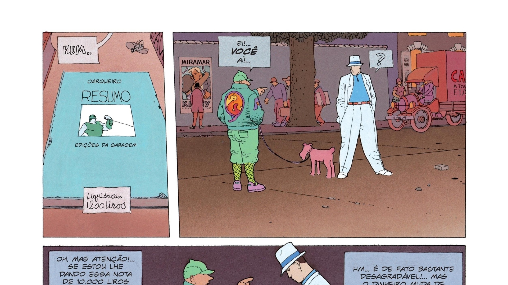 Trecho de "O Homem do Ciguri", que tem como protagonista o Major Gruber, um de seus principais personagens - Divulgação