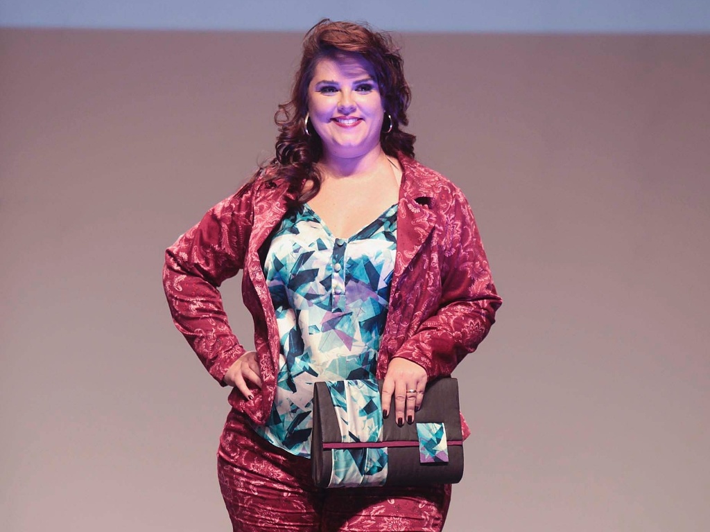23 fev. 2013 - Durante o "Fashion Weekend Plus Size", realizado no Memorial da América Latina, a marca carioca Marri Gatô levou sua coleção para a passarela. A grife é recente: tem apenas seis meses - Rogério Cassimiro/UOL