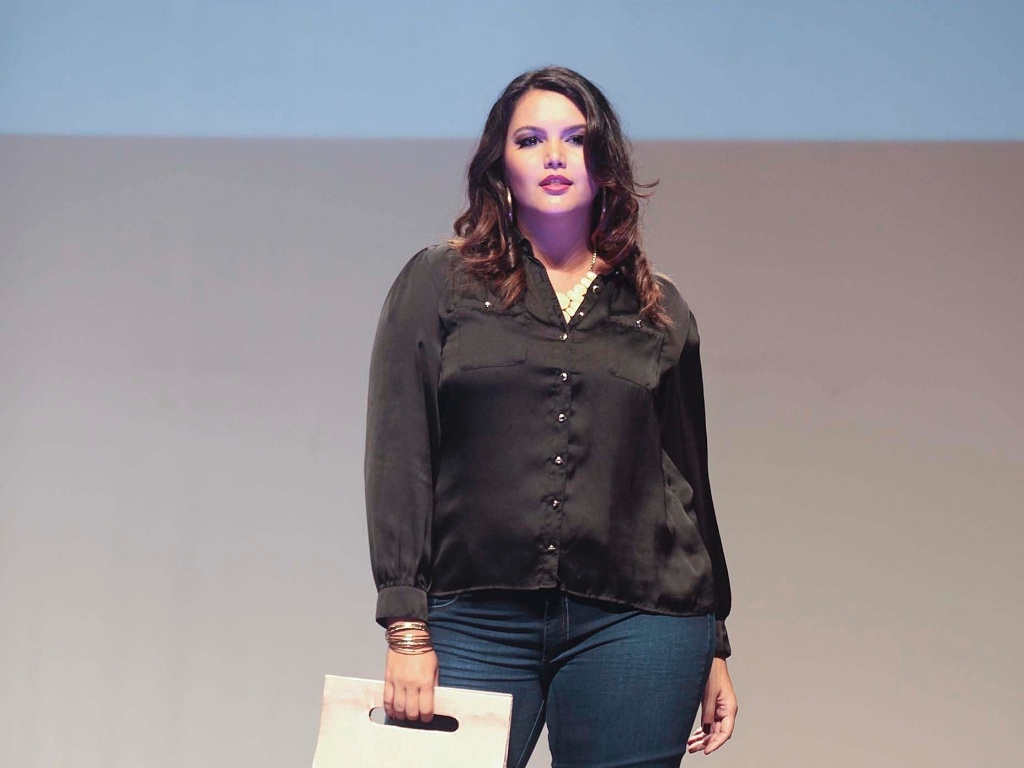 23 fev. 2013 - Pela primeira vez no "Fashion Weekend Plus Size", a Cosma, grife de Americana (SP), apresentou sua coleção com o tema ?Do rústico ao sofisticado, a vontade de ser diferente? - Rogério Cassimiro/UOL