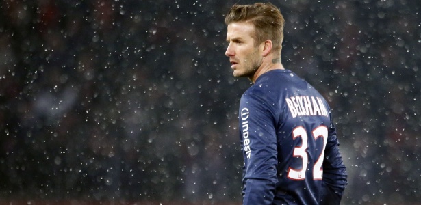 Beckham estreou pelo PSG no fim de semana, coincidentemente, contra o Olympique - KENZO TRIBOUILLARD/AFP