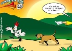 Corneta FC: Cássio treina cachorro para caçar frangos