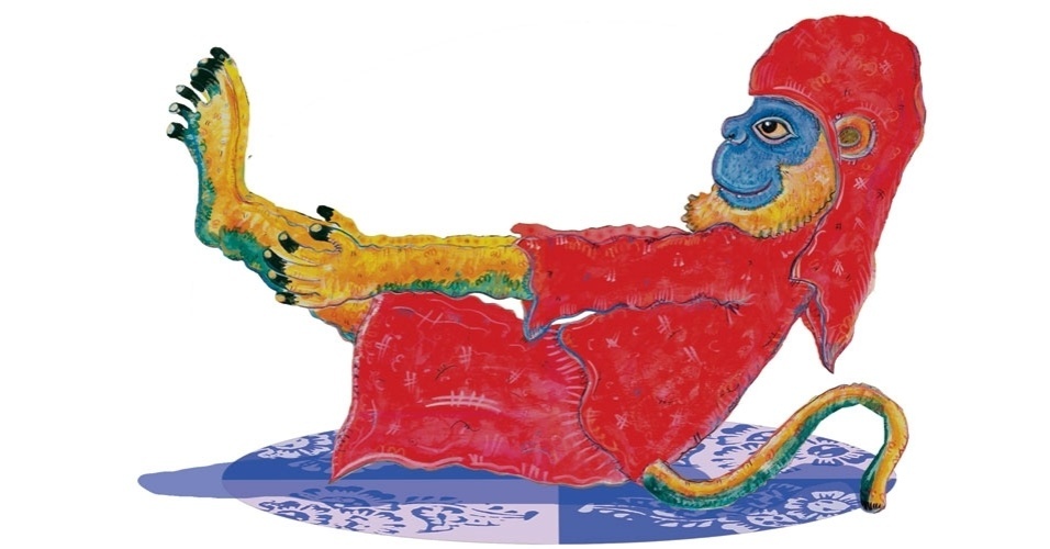 ilustração do livro aprendendo com os bichos - yoga para crianças - Joãocaré/WMF Martins Fontes