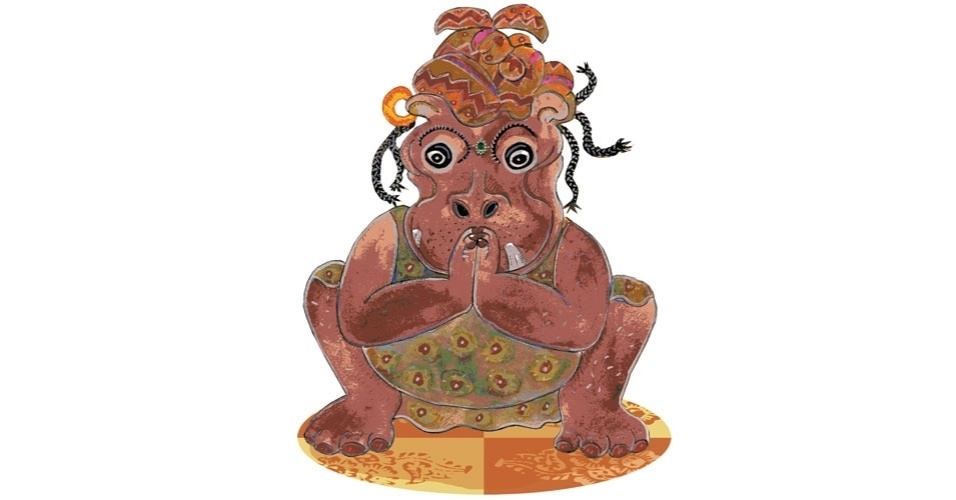 ilustração do livro aprendendo com os bichos - yoga para crianças - Joãocaré/WMF Martins Fontes