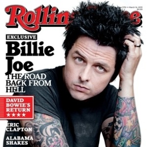 26.fev.2013 - Billie Joe Armstrong, vocalista do Green Day, na capa da revista "Rolling Stone" - Divulgação