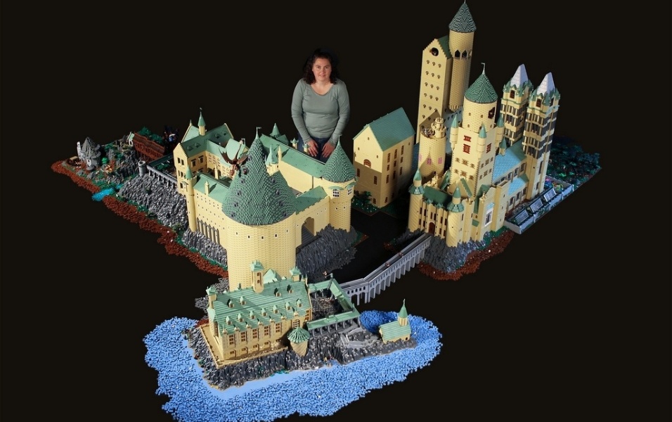Fã da saga Harry Potter, Alice Finch reproduziu o castelo e detalhes de Hogwarts com 400 mil peças - Bippity Bricks/Flickr
