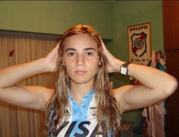 Rocío Oliva conheceu Maradona numa festa em 2010 quando ele namorava outra. Foram 3 anos de espera até o anúncio oficial do namoro, feito em fevereiro de 2013 - Reprodução/Facebook