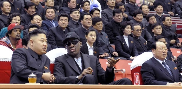 Dennis Rodman se encantou com o ditador norte-coreano Kim Jong-Un: "Amigo para toda a vida" - EFE/KCNA