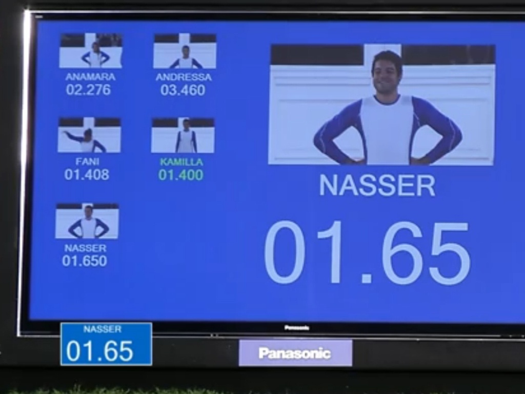 28.fev.2013 - Nasser realizou a prova em 01.65 segundo
