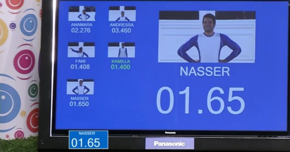 28.fev.2013 - Nasser realizou a prova em 01.65 segundo