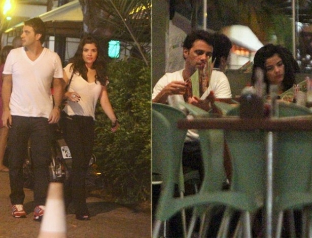 28.fev.2013 - Vanessa Giácomo vai com o namorado a restaurante na Barra da Tijuca, Rio de Janeiro