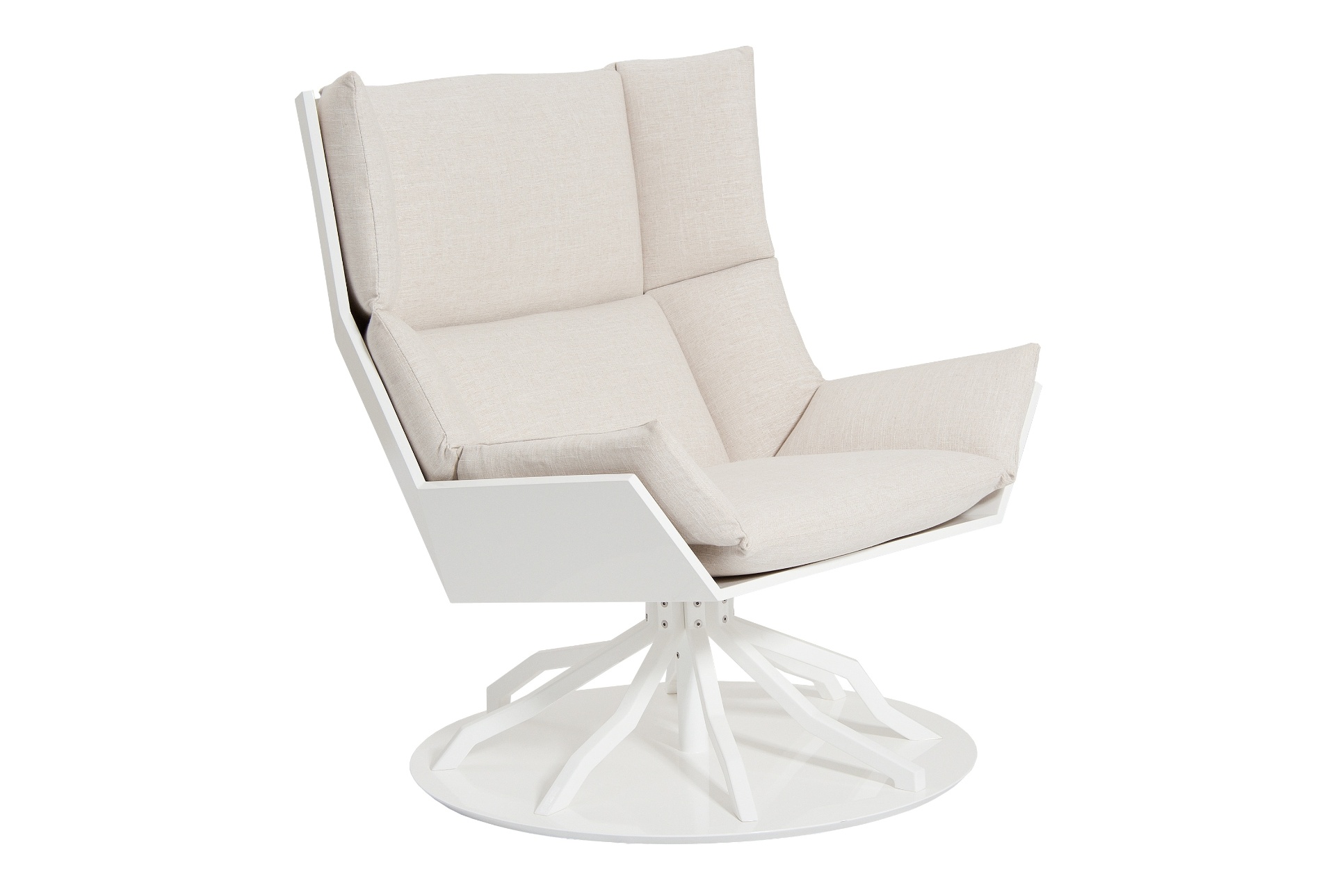 Poltrona Aconchego!: tem seu design inspirado na concha da palma da mão, uma referência ao acolhimento e à segurança - Divulgação