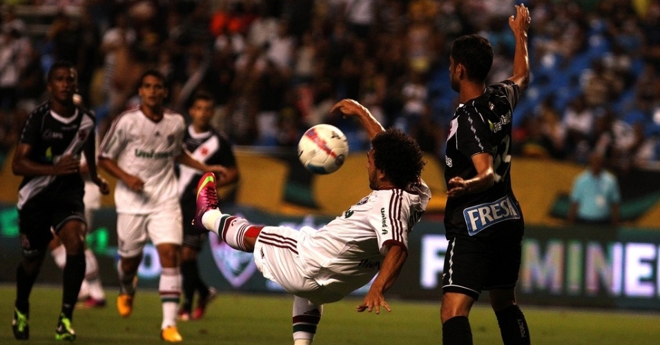 Wellington Nem marcou o gol da virada do Fluminense no Engenhão, mas o Vasco empatou e fez o terceiro - NELSON PEREZ/FLUMINENSE F.C./Divulgação