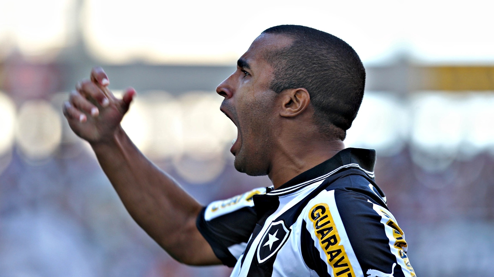 03.mar.2013 - Julio Cesar comemora gol do Botafogo contra o Flamengo na semifinal da Taça Guanabara - Júlio César Guimarães/UOL