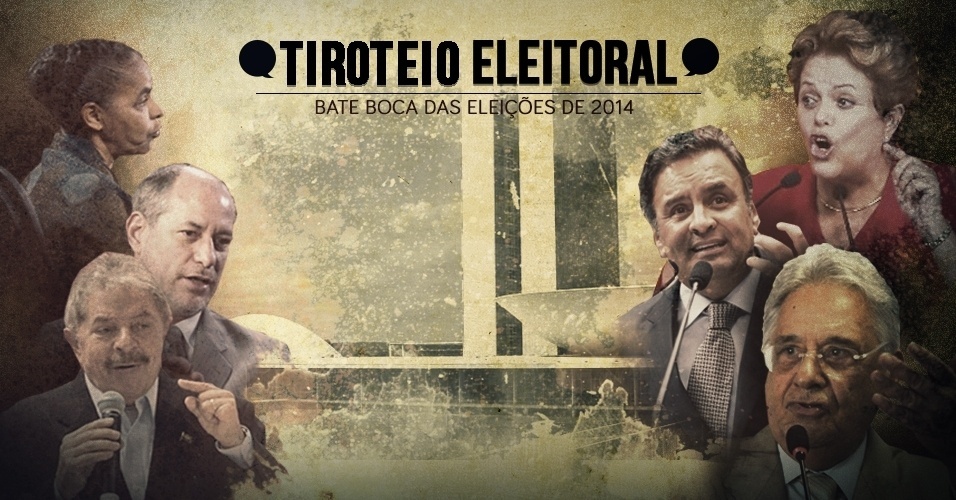 4.mar.2013 - De olho nas eleições de 2014, presidenciáveis e aliados começam a trocar farpas. Veja frases do "tiroteio eleitoral" - Arte/UOL