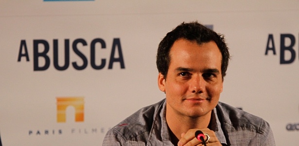 O ator Wagner Moura participa de coletiva de imprensa do filme "A Busca" no Espaço Itaú de Cinema, em São Paulo - Amauri Nehn/AgNews