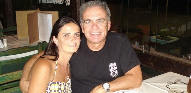 O casal Cristiane Teixeira Pinto, 33, e Ricardo Damião Areosa, 57, morto após saltar de seu apartamento em chamas no Leblon, zona sul do Rio - Reprodução/Facebook
