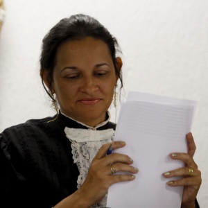 Juíza Marixa Fabiane, no fórum Pedro Aleixo, em Contagem (MG) - Washington Alves/Light Press