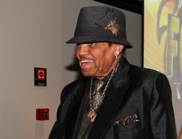 8.mar.2013 - Joe Jackson, pai do popstar Michael Jackson, participa de coletiva do musical "Forever King of Pop", em São Paulo - Manuela Scarpa/Foto Rio News