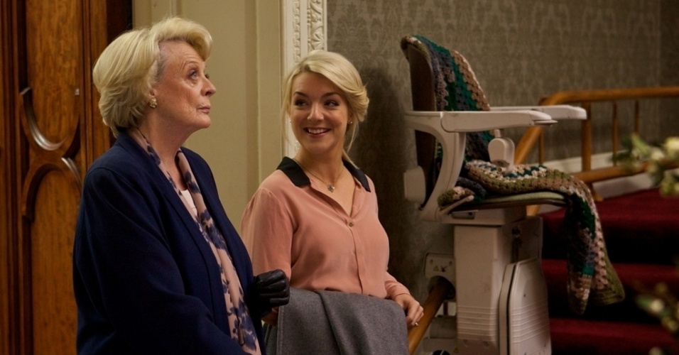 Cena do filme "O Quarteto", de Dustin Hoffman. O premiado ator estreia na direção em longa estrelado por Maggie Smith sobre um grupo de músicos aposentados que precisa conviver com uma diva, que também era mulher de um dos residentes do asilo. Maggie Smith foi indicado ao Globo de Ouro de 2013 por sua atuação no longa - Divulgação / Diamond Brasil