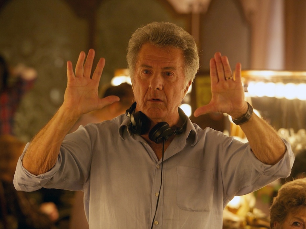 Diretor Dustin Hoffman coordena as filmagens de "O Quarteto", filme de estreia do premiado ator - Divulgação / Diamond Brasil