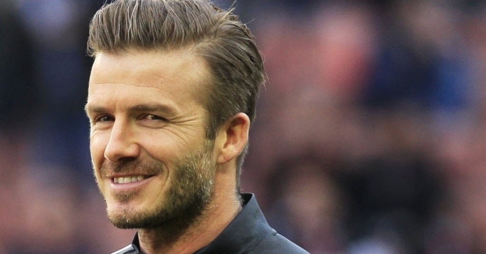 09.mar.2013 - David Beckham começou a partida do PSG contra o Nancy no banco de reservas, pelo Campeonato Francês