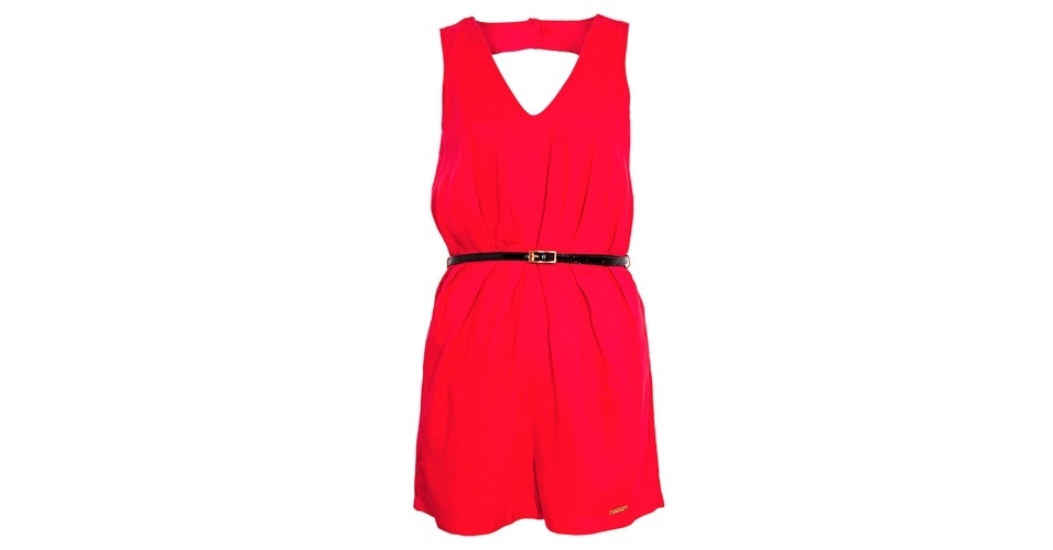 Macaquinho com decote em "V" e pregas; R$ 209,90, da Colcci, na Dafiti (www.dafiti.com.br) - Divulgação