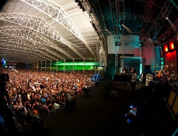 9.mar.2013 - Após recesso de quase dois anos, O Rappa volta aos palcos. Com a nova turnê, eles se apresentaram na Estância Alto da Serra, em São Bernardo do Campo, ABC Paulista - Eduardo Ramos/Divulgação