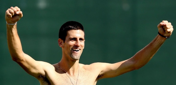 Novak Djokovic se diverte em jogo de futebol com rapper nos Estados Unidos - Matthew Stockman/Getty Images/AFP 