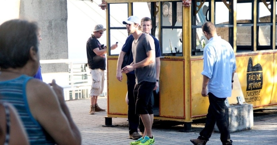 12.mar.2013 - Michael Phelps visitou o Pão de Açúcar, ponto turístico do Rio