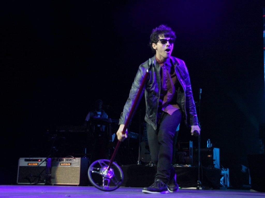 12.mar.2013 - O Jonas Brothers se apresenta no Citibank Hall, na Barra da Tijuca, Rio de Janeiro - Graça Paes/Foto Rio News