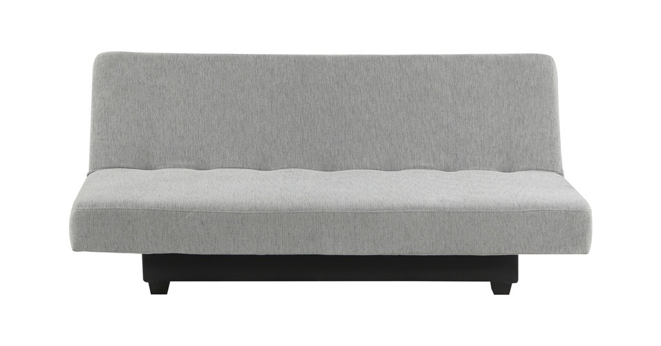 Sofá-cama com estrutura de madeira maciça. Possui encosto reclinável em três posições e revestimento de poliéster; R$ 899, da Tok&Stok - Divulgação