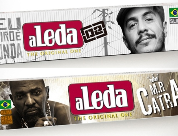 15.mar.2013 - Marcelo D2 e Mr. Catra, consumidores de cigarros artesanais, ilustram embalagens de papel para fumo, conhecido como "seda", da marca Leda