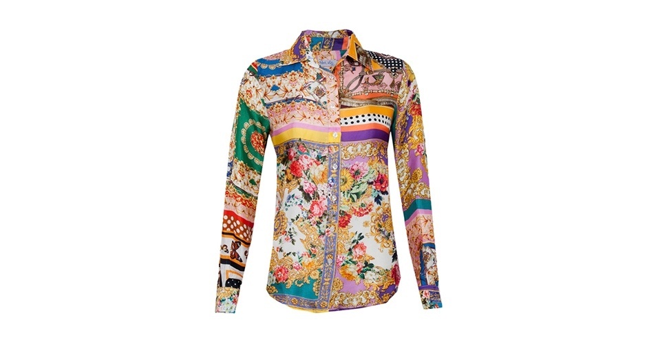 Camisa colorida que mistura estampas; R$ 306,66, da Rock-Lily, na Dafiti (www.dafitipremium.com.br). Preço pesquisado em março de 2013 e sujeito a alterações - Divulgação
