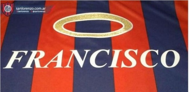 Camisa do San Lorenzo terá o nome do papa Francisco - Reprodução/Twitter