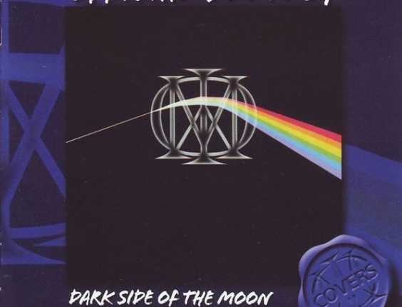 Capa de "Official Bootleg: Dark Side Of The Moon", onde a banda de metal progressivo Dream Theater regravou o clássico do Pink Floyd. - Reprodução/Discogs