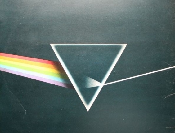 Contra-capa de "The Dark Side Of The Moon", lançado pelo Pink Floyd em março de 1973 - Reprodução/Discogs