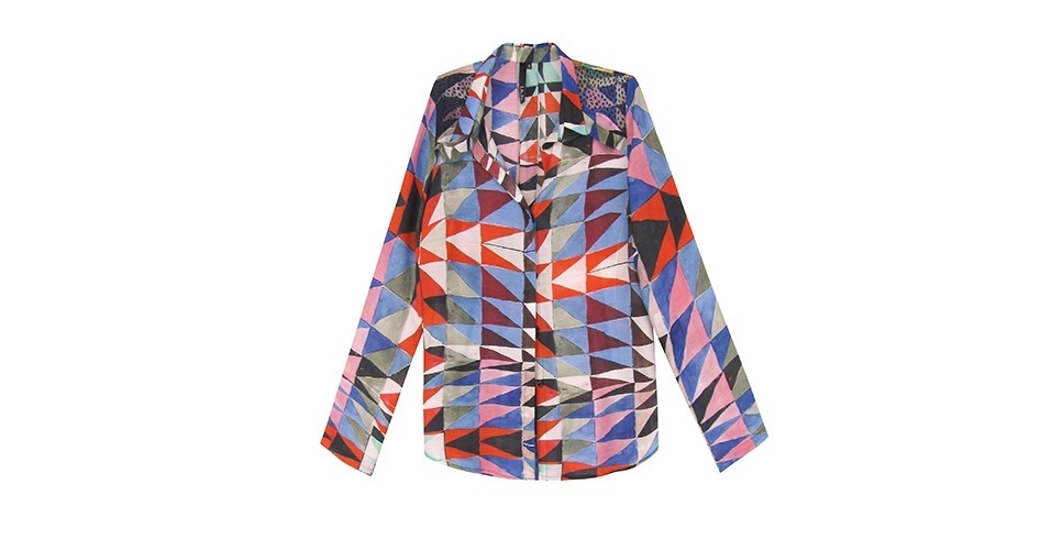 Inspire-se no estilo alegre de Ana Maria Braga com uma camisa estampada multicolorida; R$ 478, na Lilla Ka (www.lillaka.com.br). Preço pesquisado em março de 2013 e sujeito a alterações - Divulgação