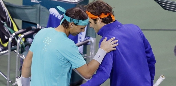 Rafael Nadal e Roger Federer se enfrentam nesta sexta em Cincinnati - REUTERS/Danny Moloshok