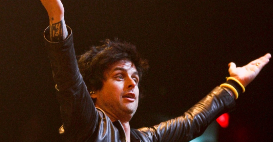 15.mar.2013 - Billie Joe Armstrong se apresenta com o Green Day no SXSW Music Festival em Austin, Texas