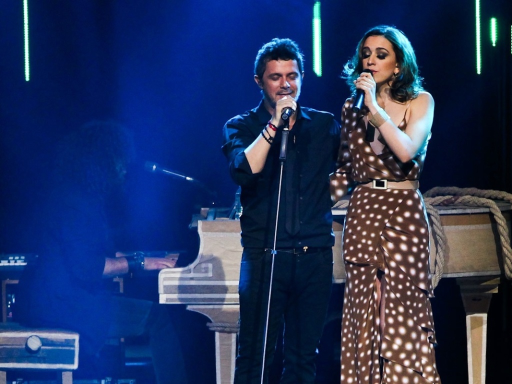 18.mar.2013 - O cantor espanhol Alejandro Sanz se apresenta no Credicard Hall, em São Paulo - Foto Rio News